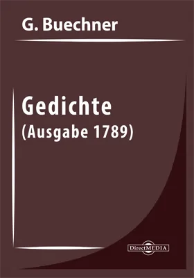 Gedichte [Ausgabe 1789]