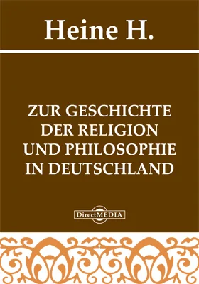 Zur Geschichte der Religion und Philosophie in Deutschland