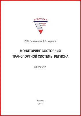 Мониторинг состояния транспортной системы региона: препринт: монография